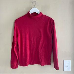 Red basic editions turtleneck (s)
